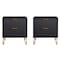 Manhattan Comfort DUMBO 2.0 Nightstand in Black, 2PK 2-NS002-BK - alternate 5